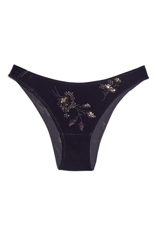 Velours Tanga Magique - Zwart