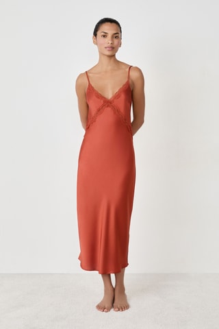 Slipdress Reny - Bruin