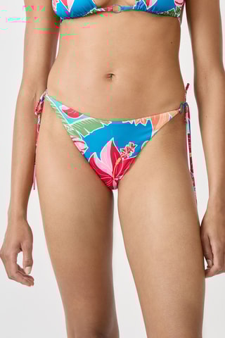 Slip bikini Hibiscus - Verde