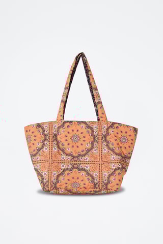 Dubbelzijdige Totebag Arizonalove - Bruin en Zalmkleurig