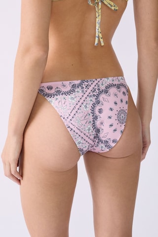 Slip bikini double face Arizonalove - Rosa cipria e giallo