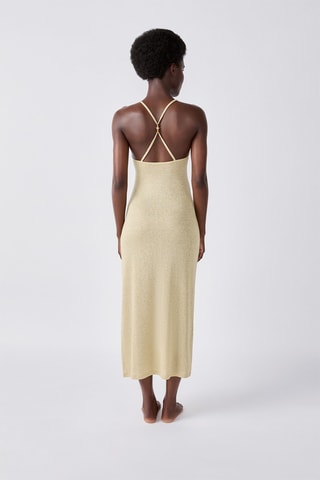 Mouwloze Kaftan - Goudkleurig