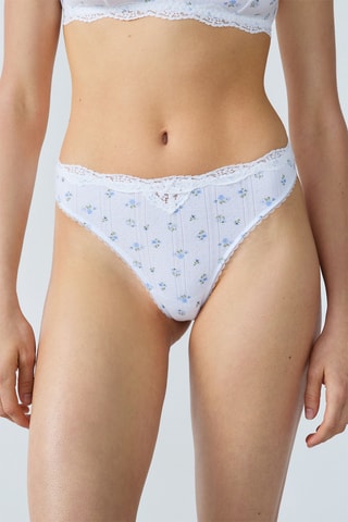 String met hoge taille - Wit