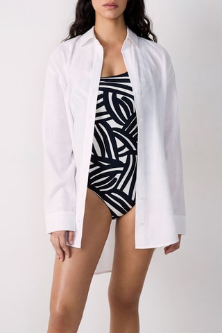 Linnen Blouse Elmo - Wit