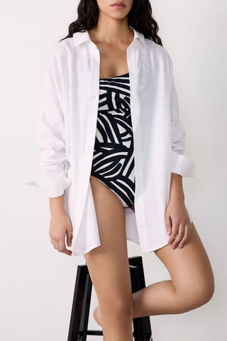 Linnen Blouse Elmo - Wit