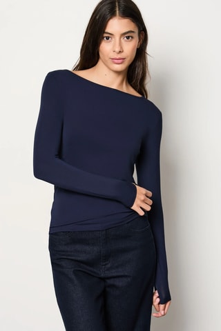 T-shirt Warm Me Up - Marineblauw