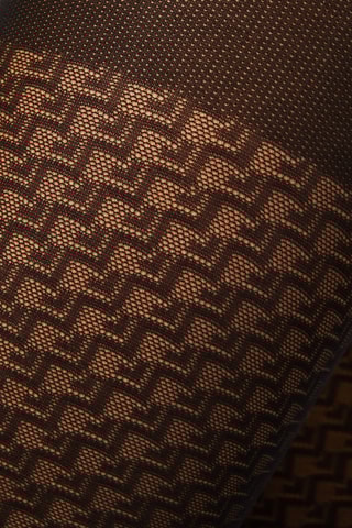 Panty met Trompe-l'œil Enid - Zwart