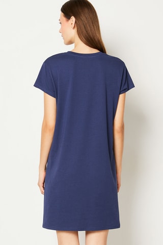 Nachthemd - Marineblauw