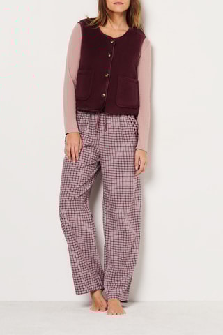 Mouwloos Vest - Bordeauxrood