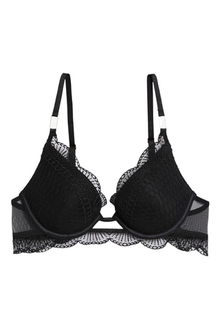 Push-up Beha Rosace - Zwart