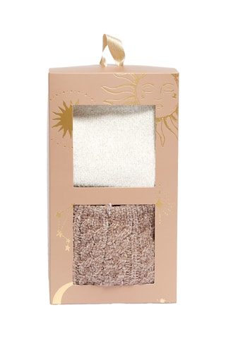 2 Paar Sokken - Beige en Wit