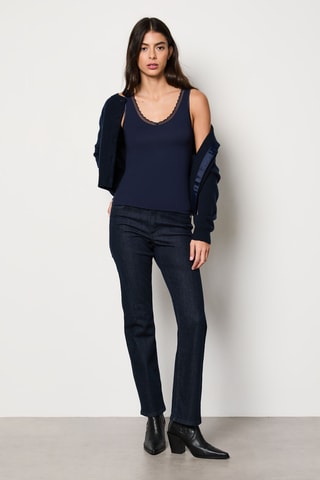 Canotta Warm Me Up Lace - Indaco