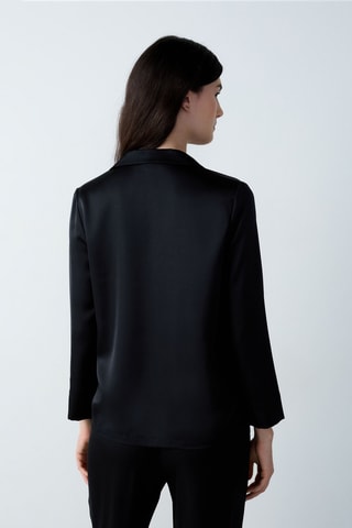 Pyjamablouse Nanda - Zwart