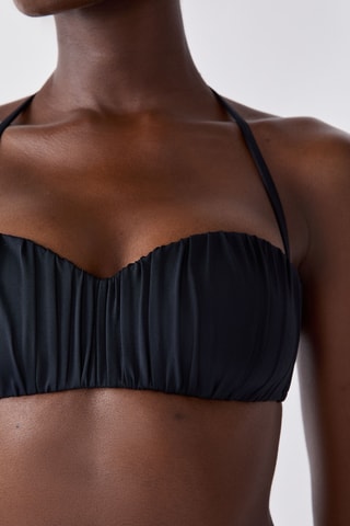 Reggiseno bikini con coppe Luarca - Nero