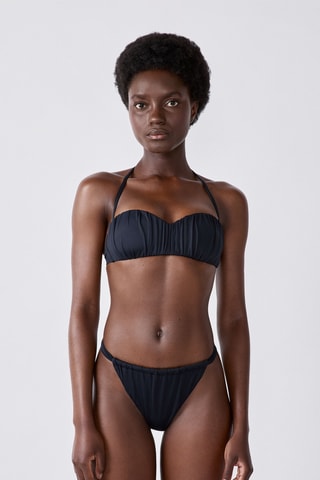 Reggiseno bikini con coppe Luarca - Nero