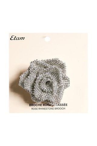 Broche Rose - Zilverkleurig