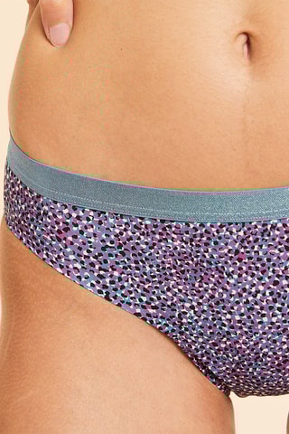 Menstruatieslip Aya Print - Petrolblauw en Fuchsia