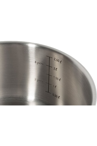 5 casseroles en acier inoxydable 18/8 - 12/14/16/18/20 cm - 0,65/1/1,5/2,15/2,95 l