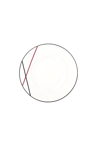 6 assiettes à dessert en porcelaine Bistrot -  22 cm