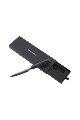 Couteau office en acier inoxydable et bois - 23 cm