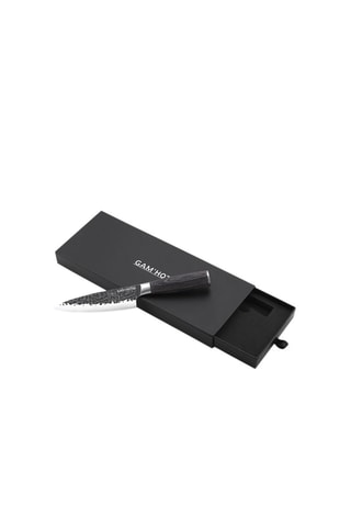 Couteau chef en acier inoxydable et bois Rétro - 29,5 cm