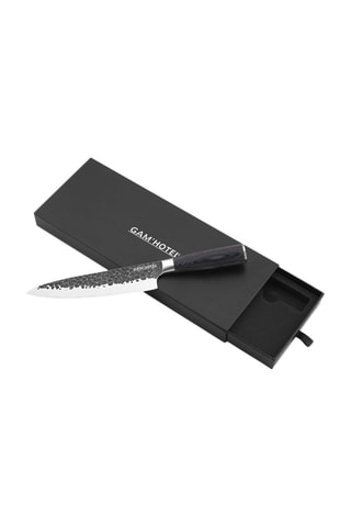 Couteau chef en acier inoxydable et bois Rétro - 32 cm