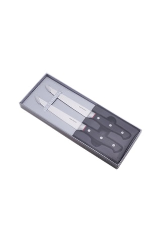 2 couteaux à steak en acier inoxydable - 25 cm