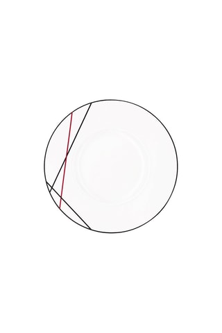 6 assiettes plates en porcelaine Bistrot -  29 cm