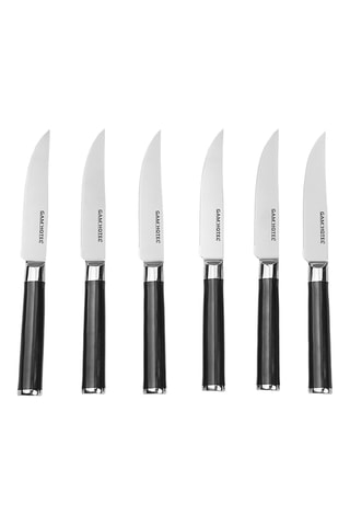 6 couteaux à steak en acier inoxydable - 27,5 cm