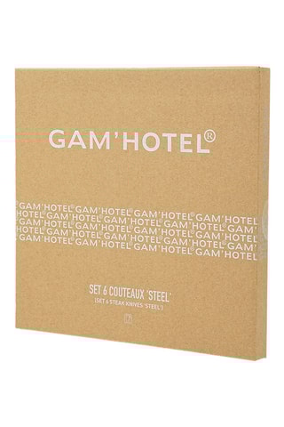 6 couteaux à steak en acier inoxydable - 27,5 cm