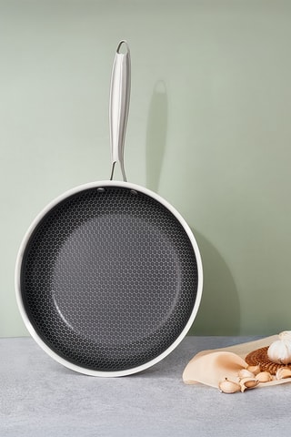 Poêle en acier inoxydable revêtement céramique - 20 cm