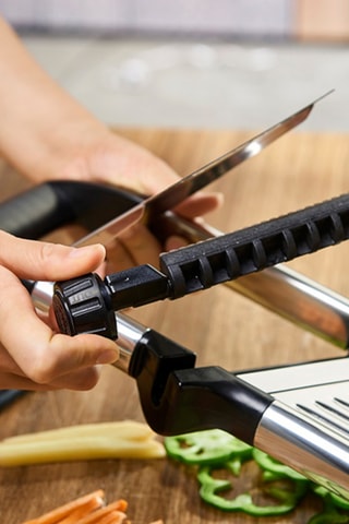 Mandoline en acier inoxydable - 41,8 x 16,5 x 13,5 cm