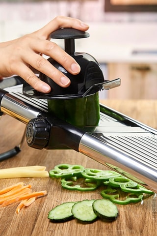 Mandoline en acier inoxydable - 41,8 x 16,5 x 13,5 cm