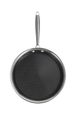 Poêle à crêpes en acier inoxydable 430 et acier inoxydable 18/8 revêtement céramique - 28 cm