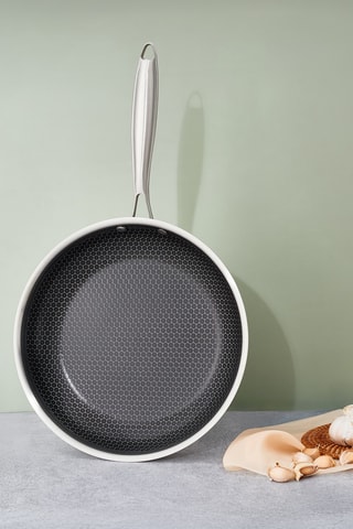 Poêle en acier inoxydable 430 et acier inoxydable 18/8 revêtement céramique - 28 cm