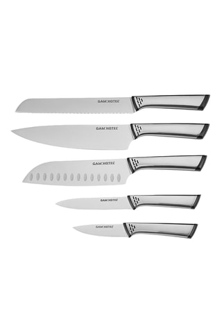 Bloc de 5 pièces en acier inoxydable