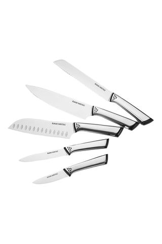 Bloc de 5 pièces en acier inoxydable