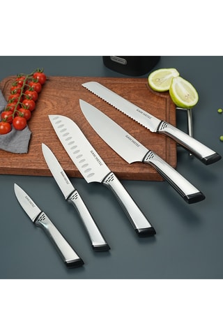 Bloc de 5 pièces en acier inoxydable