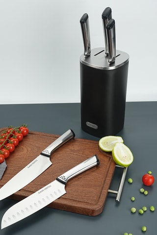 Bloc de 5 pièces en acier inoxydable