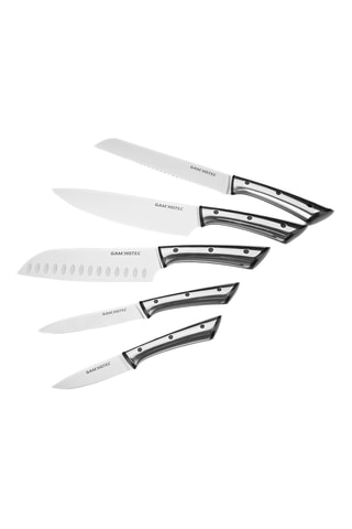 Bloc de 5 pièces en acier inoxydable