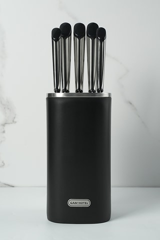 Bloc de 5 pièces en acier inoxydable