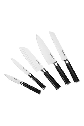 Bloc de 5 pièces en acier inoxydable