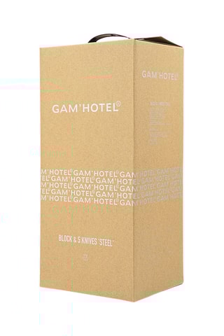 Bloc de 5 pièces en acier inoxydable