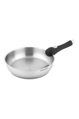 3 poêles et 1 manche amovible en acier inoxydable - 20, 24 et 28 cm