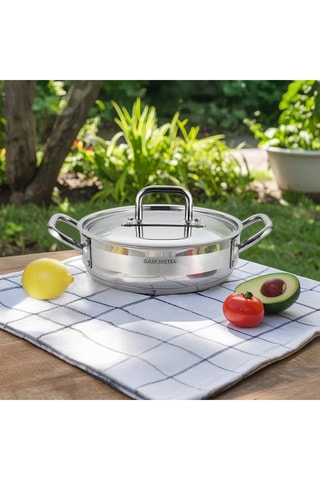 Sautoir en acier inoxydable 18/8 - 28 cm - 4 l