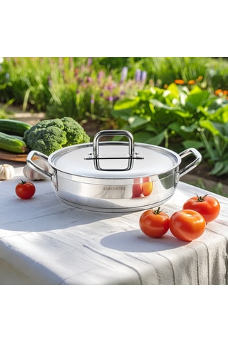 Sautoir en acier inoxydable 18/8 - 32 cm - 6 l