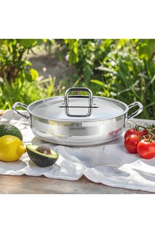 Sautoir en acier inoxydable 18/8 - 36 cm - 8 l