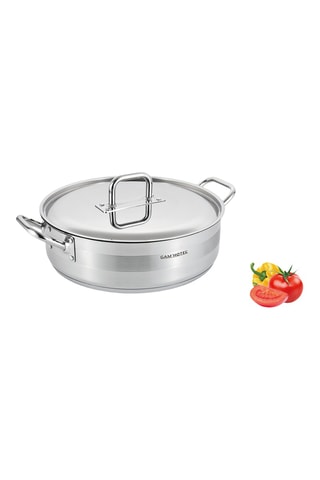 Sautoir en acier inoxydable 18/8 - 38 cm - 10 l