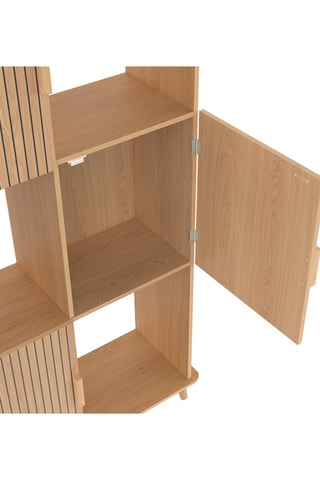 Estante Faustine 3 portas - 80 x 30 x 143 cm 