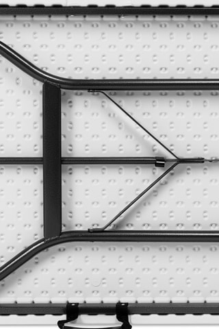 Mesa dobrável - Branco e antracite - 180 x 72 x 70 cm